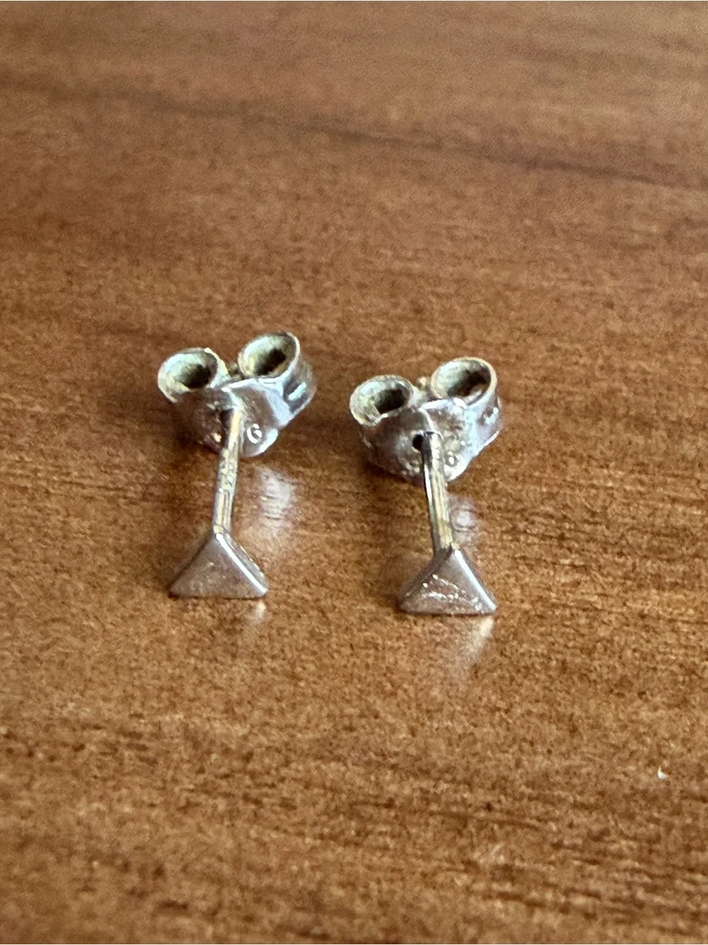 925 Sterling Silver Triangle Stud Earrings Smooth Polished – Delicate And Dainty